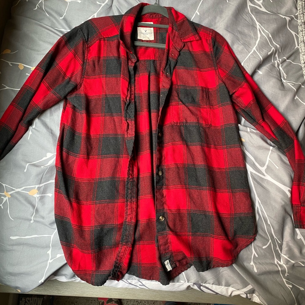 Plaid button down